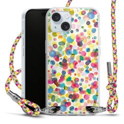 New Carry Case Transparent Stoff colourful/silber