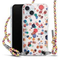 New Carry Case Transparent Stoff colourful/silber