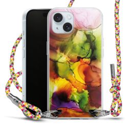 New Carry Case Transparent Stoff colourful/silber