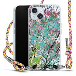 New Carry Case Transparent Stoff colourful/silber