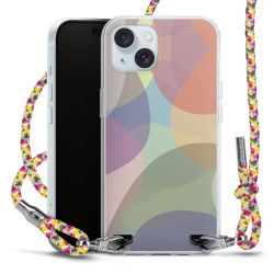 New Carry Case Transparent Stoff colourful/silber