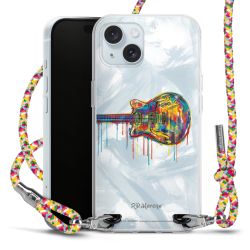 New Carry Case Transparent Stoff colourful/silber