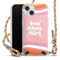 New Carry Case Transparent Stoff colourful/silber