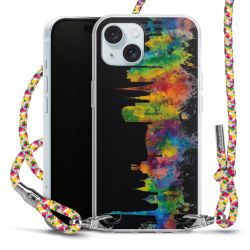 New Carry Case Transparent Stoff colourful/silber