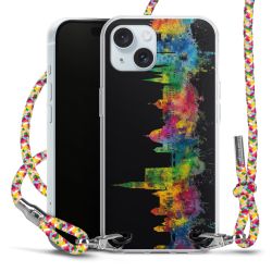 New Carry Case Transparent Stoff colourful/silber