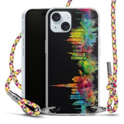 New Carry Case Transparent Stoff colourful/silber