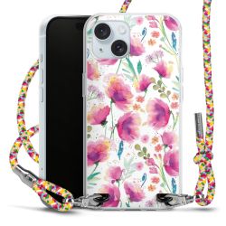 New Carry Case Transparent Stoff colourful/silber