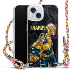 New Carry Case Transparent Stoff colourful/silber