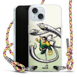 New Carry Case Transparent Stoff colourful/silber