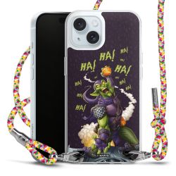 New Carry Case Transparent Stoff colourful/silber