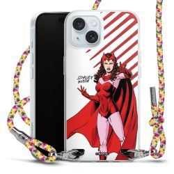 New Carry Case Transparent Stoff colourful/silber