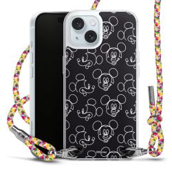 New Carry Case Transparent Stoff colourful/silber