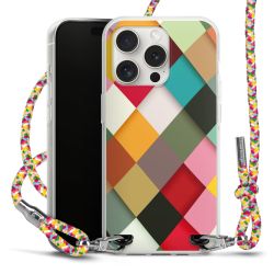 New Carry Case Transparent Stoff colourful/silber