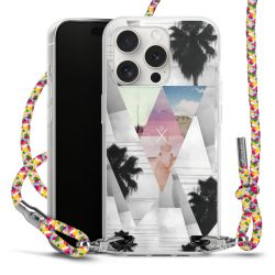 New Carry Case Transparent Stoff colourful/silber