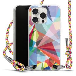 New Carry Case Transparent Stoff colourful/silber