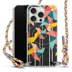 New Carry Case Transparent Stoff colourful/silber