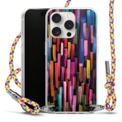 Carry Case Transparent Fabric colourful