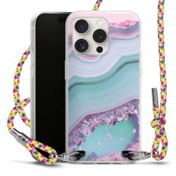 New Carry Case Transparent Stoff colourful/silber