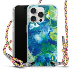 New Carry Case Transparent Stoff colourful/silber