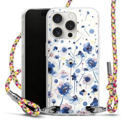 New Carry Case Transparent Stoff colourful/silber