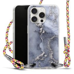 New Carry Case Transparent Stoff colourful/silber