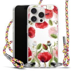 New Carry Case Transparent Stoff colourful/silber