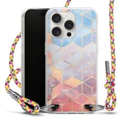 Carry Case Transparent Fabric colourful