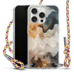 New Carry Case Transparent Stoff colourful/silber