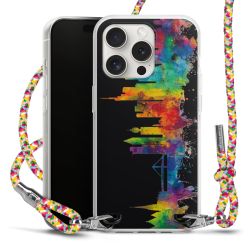 New Carry Case Transparent Stoff colourful/silber