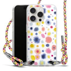 New Carry Case Transparent Stoff colourful/silber