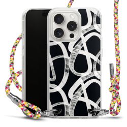 New Carry Case Transparent Stoff colourful/silber