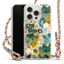 New Carry Case Transparent Stoff colourful/silber