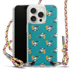 New Carry Case Transparent Stoff colourful/silber