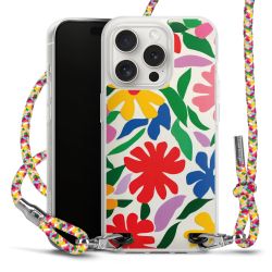 New Carry Case Transparent Stoff colourful/silber