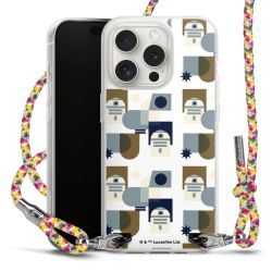 New Carry Case Transparent Stoff colourful/silber