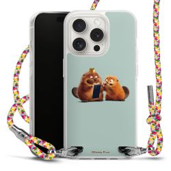 New Carry Case Transparent Stoff colourful/silber