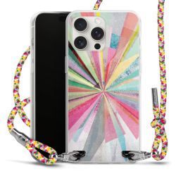 New Carry Case Transparent Stoff colourful/silber