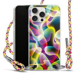 New Carry Case Transparent Stoff colourful/silber