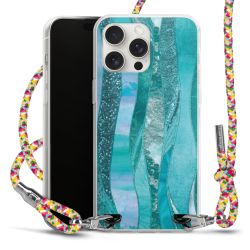 New Carry Case Transparent Stoff colourful/silber