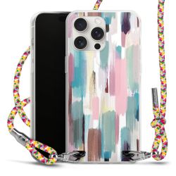 New Carry Case Transparent Stoff colourful/silber