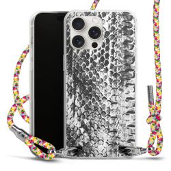 New Carry Case Transparent Stoff colourful/silber