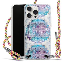 New Carry Case Transparent Stoff colourful/silber