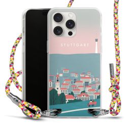 New Carry Case Transparent Stoff colourful/silber