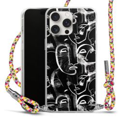 New Carry Case Transparent Stoff colourful/silber