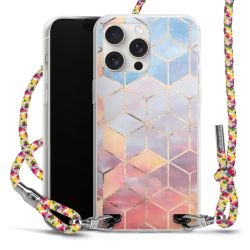 New Carry Case Transparent Stoff colourful/silber