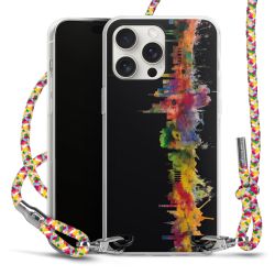 New Carry Case Transparent Stoff colourful/silber