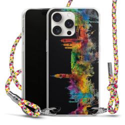 New Carry Case Transparent Stoff colourful/silber