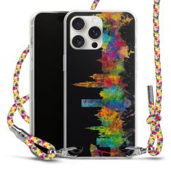 New Carry Case Transparent Stoff colourful/silber