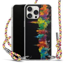 New Carry Case Transparent Stoff colourful/silber