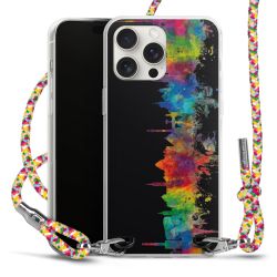 New Carry Case Transparent Stoff colourful/silber